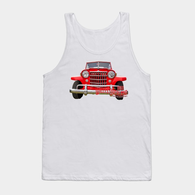 1950 Willys Overland Jeepster Convertible Tank Top by Gestalt Imagery